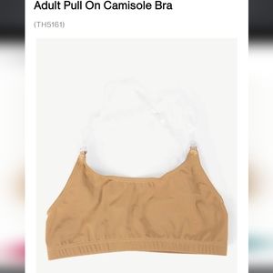NWT Theatricals Pull On Cami Bra in Lt. Suntan size S